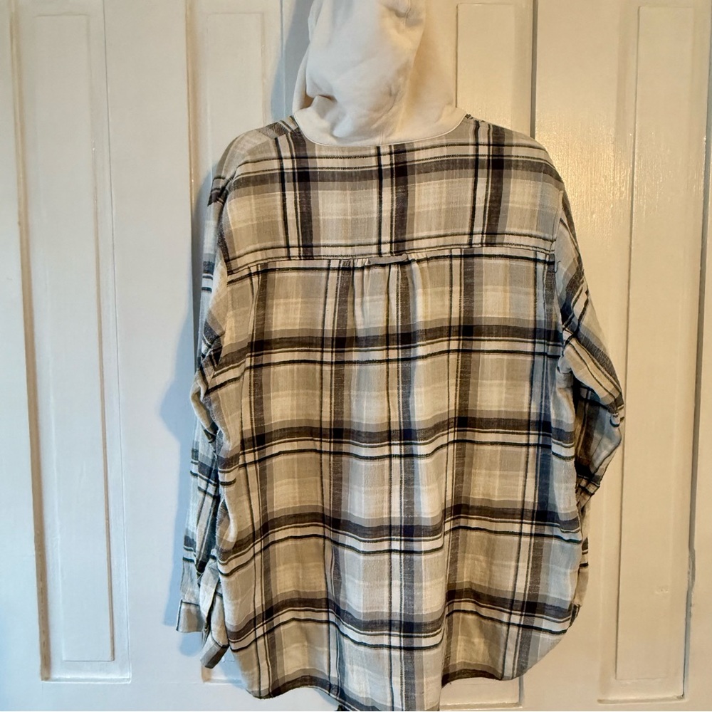 American Eagle Outfitters Hooded Plaid Flannel - XL - Picture 4 of 6